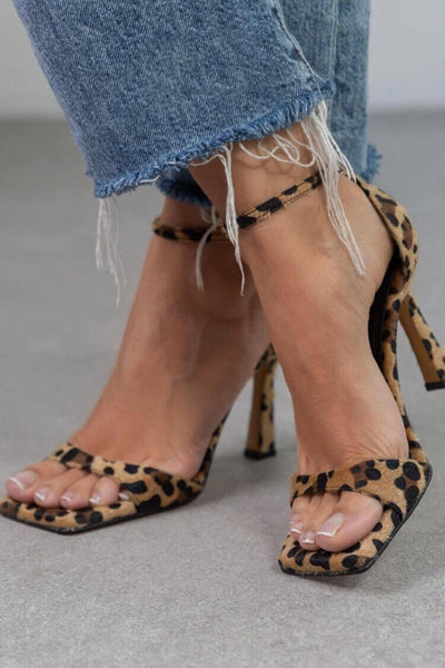 Giulia™ | Sandals with High Heels and Animal Print