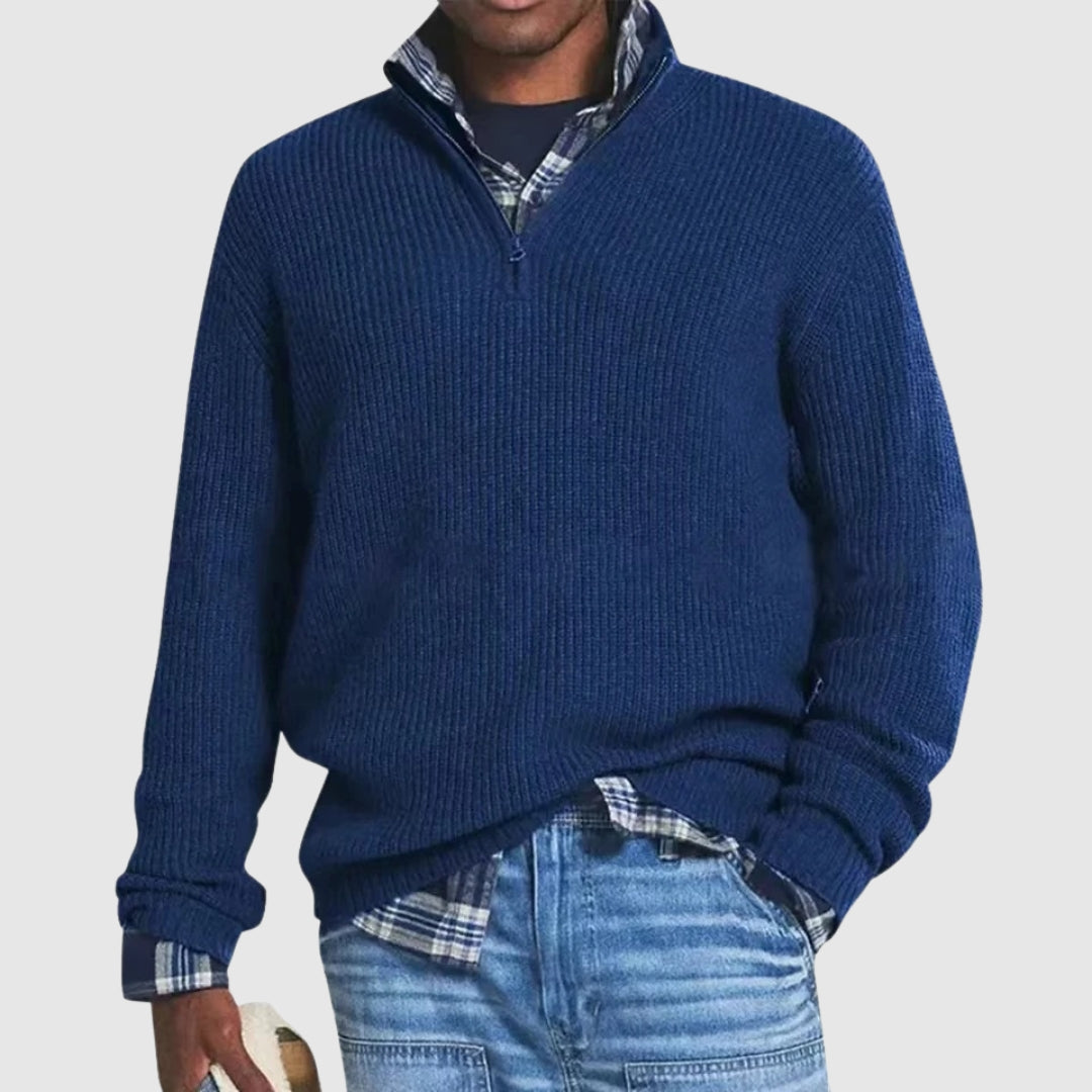 Louis™ | Modern Quarter-Zip Sweater