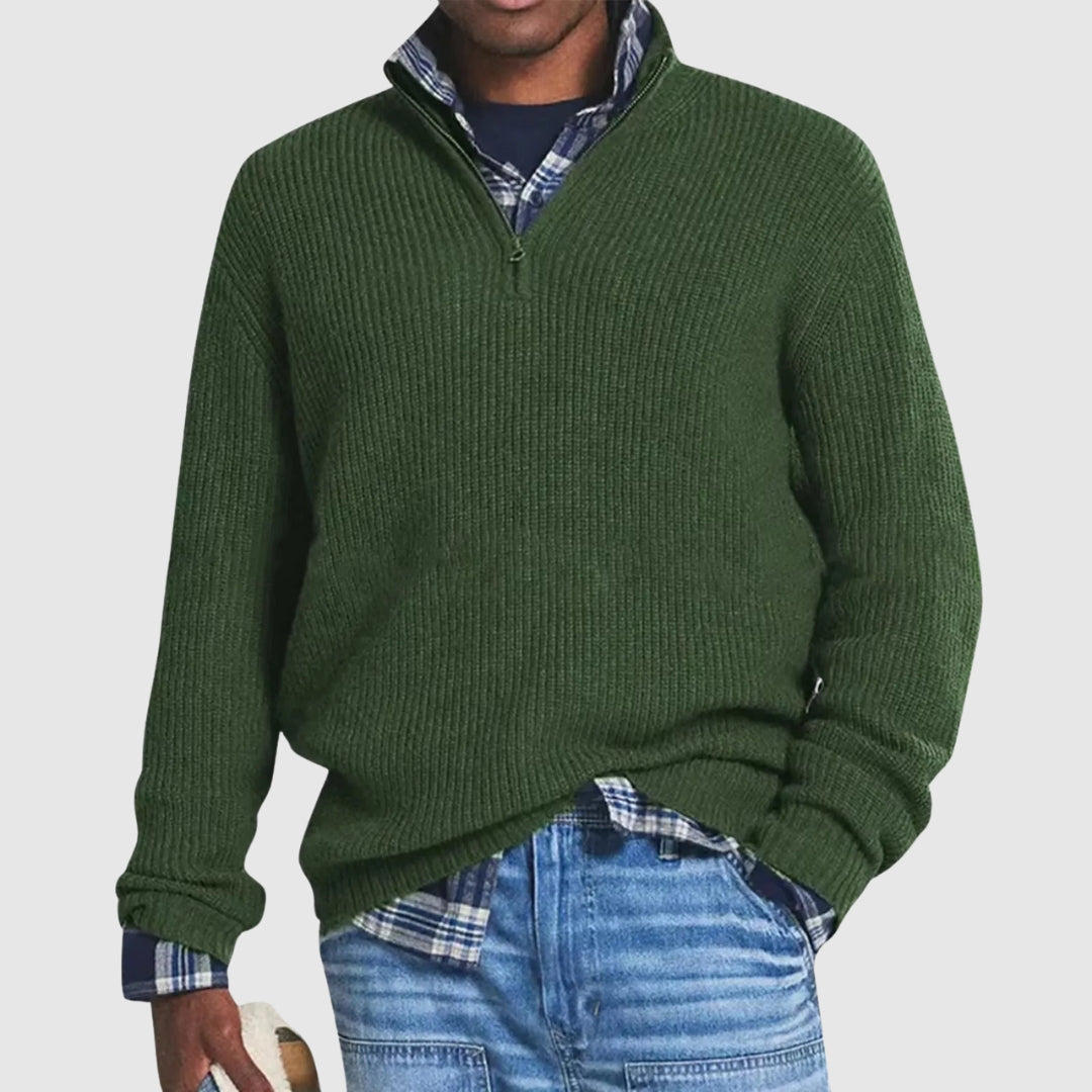 Louis™ | Modern Quarter-Zip Sweater
