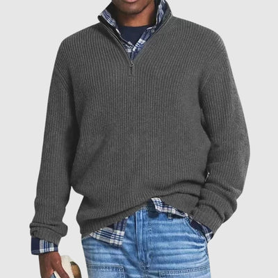 Louis™ | Modern Quarter-Zip Sweater