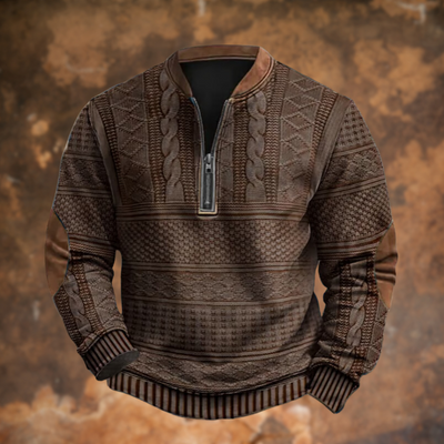 Jürgen – Knitted Sweater with Zipper Detail