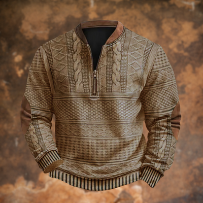 Jürgen – Knitted Sweater with Zipper Detail