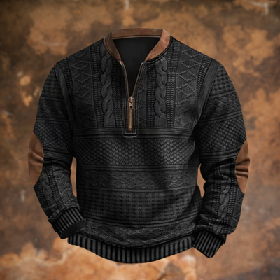 Jürgen – Knitted Sweater with Zipper Detail