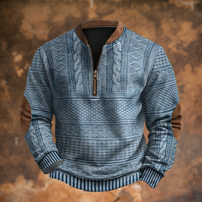 Jürgen – Knitted Sweater with Zipper Detail