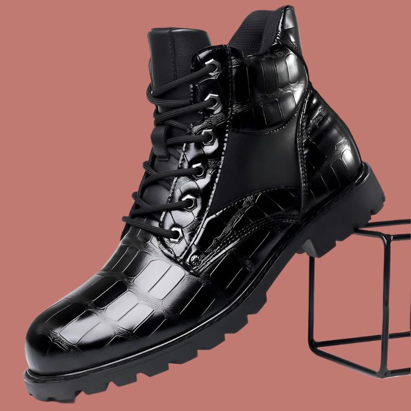 Olsen & Olsen™ Rendell | Leather Croco Boots