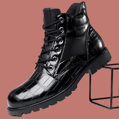 Olsen & Olsen™ Rendell | Leather Croco Boots