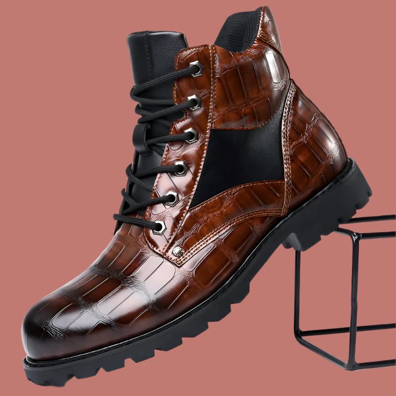 Olsen & Olsen™ Rendell | Leather Croco Boots