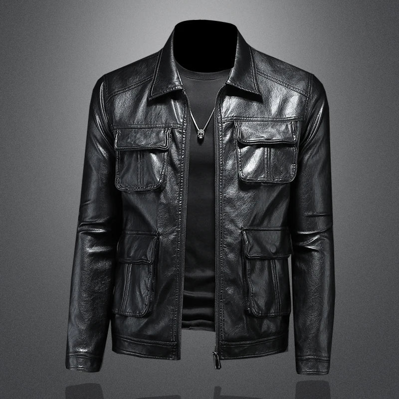 Kasper™ Tactic – Gray Utility Jacket with Multiple Pockets