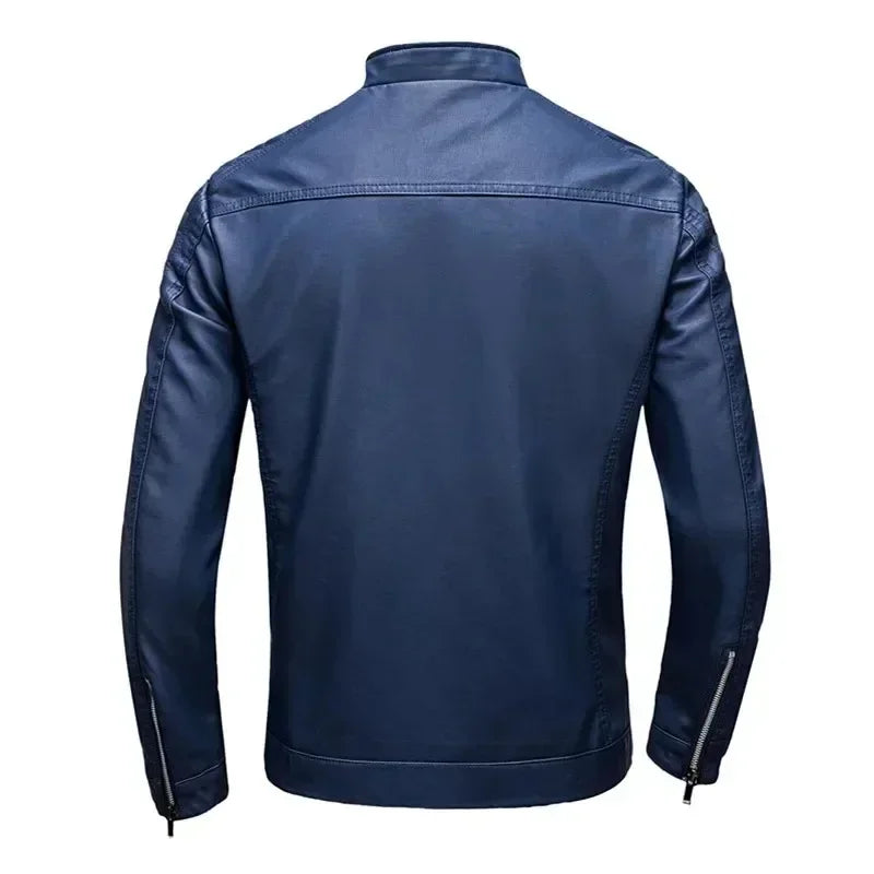 Nero™ Classic – Black PU Leather Jacket with Timeless Cut