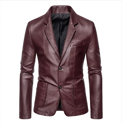 Rasmus™ Urban – Slim-Fit Blazer in Faux Leather (multiple colors)