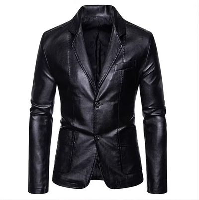 Rasmus™ Urban – Slim-Fit Blazer in Faux Leather (multiple colors)