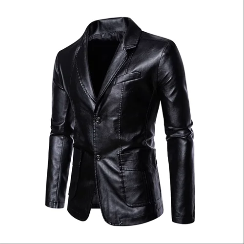 Rasmus™ Urban – Slim-Fit Blazer in Faux Leather (multiple colors)