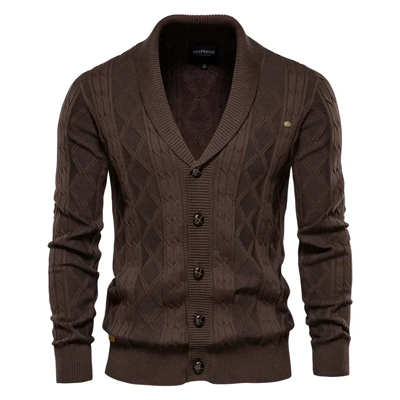 Men's Cardigan with Button Closure
