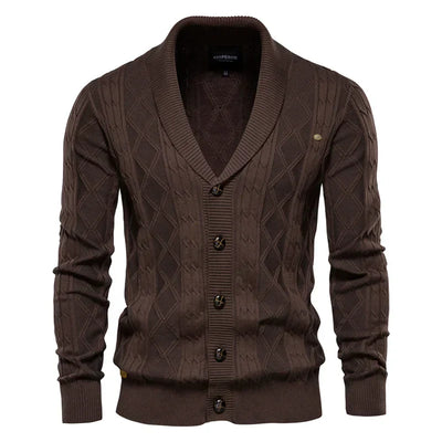 Men's Cardigan with Button Closure
