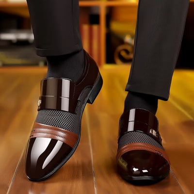 MILO™ | URBAN LEATHER SNEAKERS WITH THICK SOLE FOR MEN