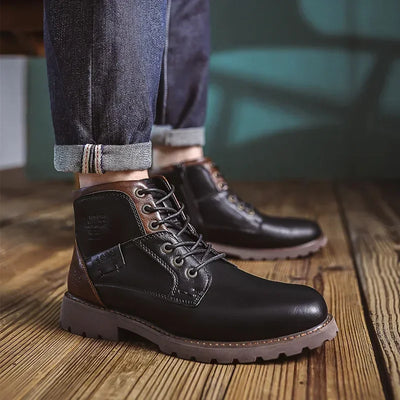 Olsen & Olsen™ Parker | Leather Casual Boots in British Style