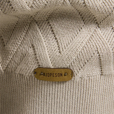 Men's Sweater with Check Pattern