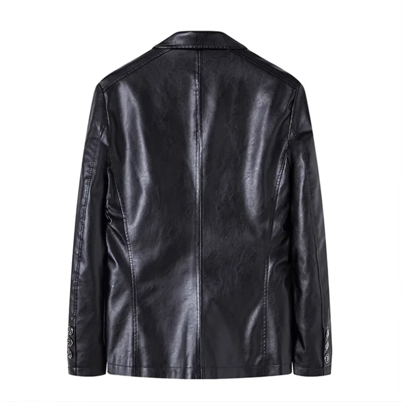 Rasmus™ Urban – Slim-Fit Blazer in Faux Leather (multiple colors)