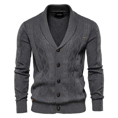 Men's Cardigan with Button Closure