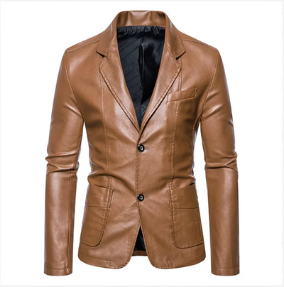 Rasmus™ Urban – Slim-Fit Blazer in Faux Leather (multiple colors)