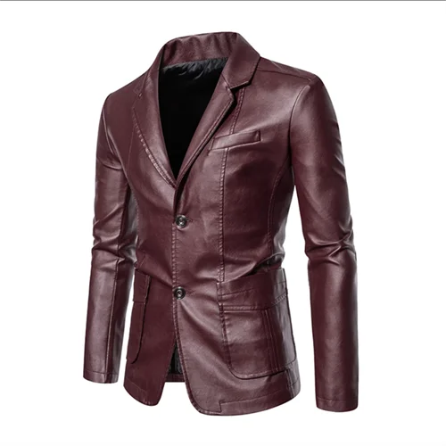 Rasmus™ Urban – Slim-Fit Blazer in Faux Leather (multiple colors)
