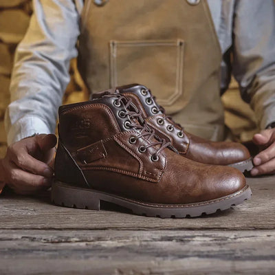 Olsen & Olsen™ Parker | Leather Casual Boots in British Style