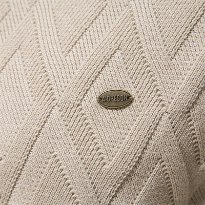 Men's Sweater with Check Pattern