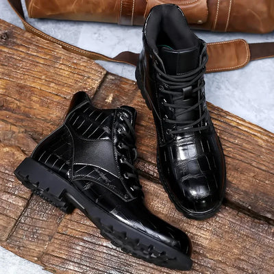 Olsen & Olsen™ Rendell | Leather Croco Boots