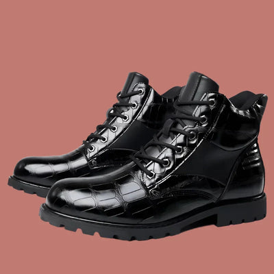 Olsen & Olsen™ Rendell | Leather Croco Boots