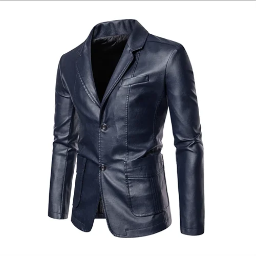 Rasmus™ Urban – Slim-Fit Blazer in Faux Leather (multiple colors)