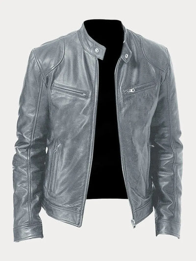 Victor Casual Leather Jacket™: Timeless Design and Comfort