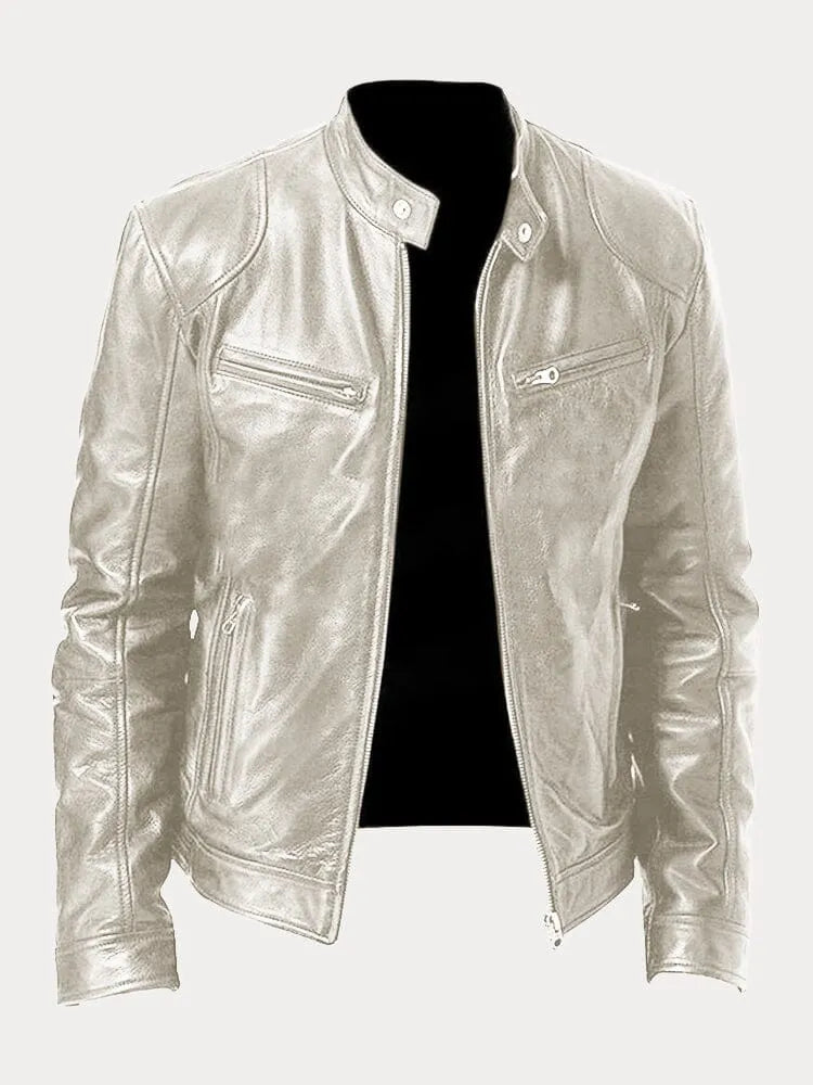 Victor Casual Leather Jacket™: Timeless Design and Comfort