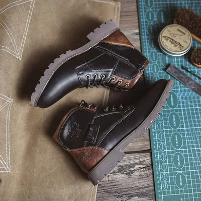 Olsen & Olsen™ Parker | Leather Casual Boots in British Style