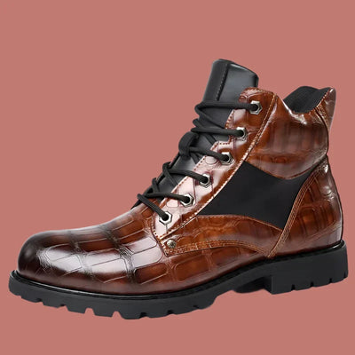Olsen & Olsen™ Rendell | Leather Croco Boots