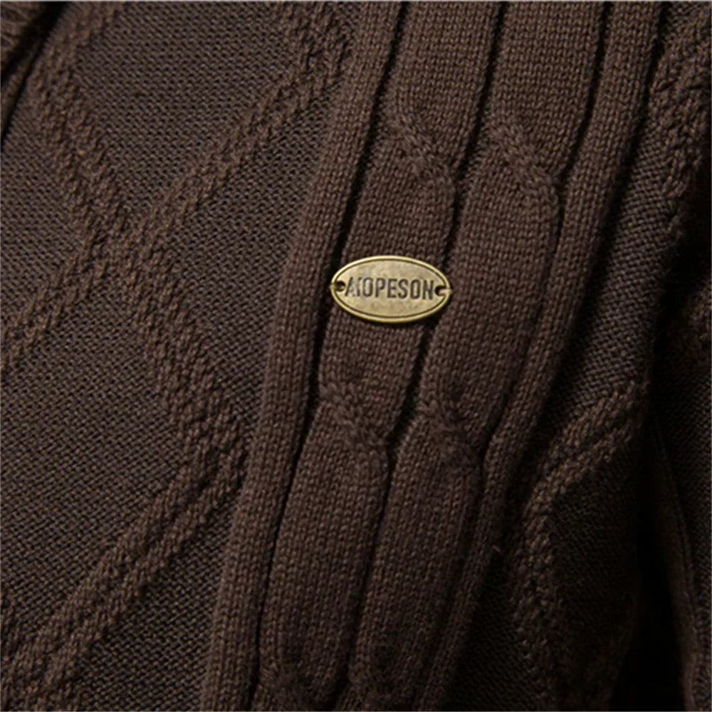 Men's Cardigan with Button Closure