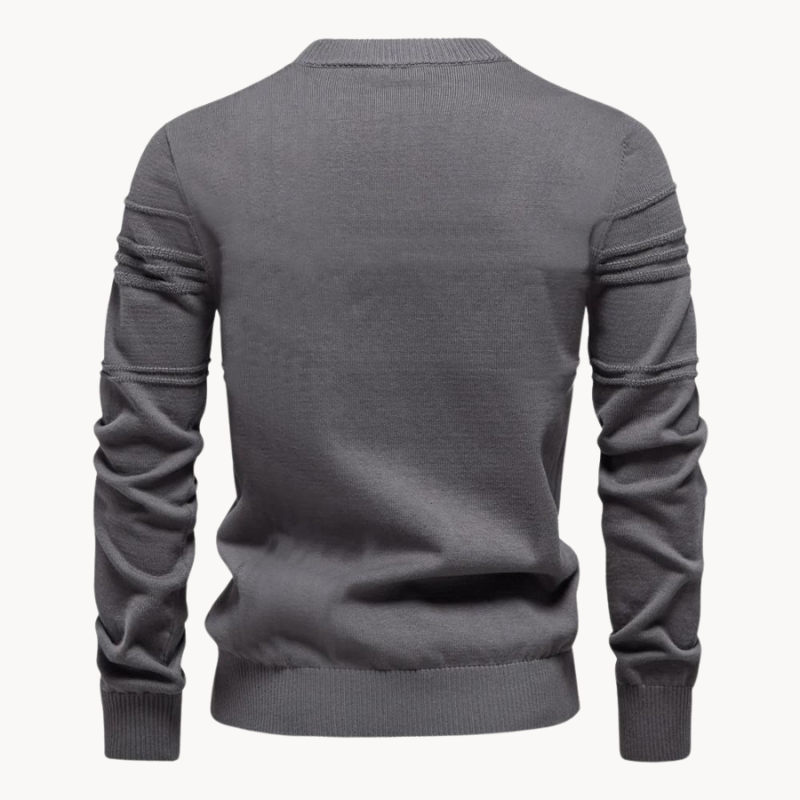 Stylish Men's Sweater with Check Design