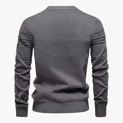 Stylish Men's Sweater with Check Design