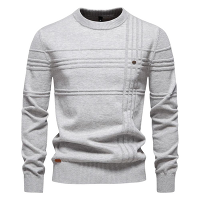 Stylish Men's Sweater with Check Design