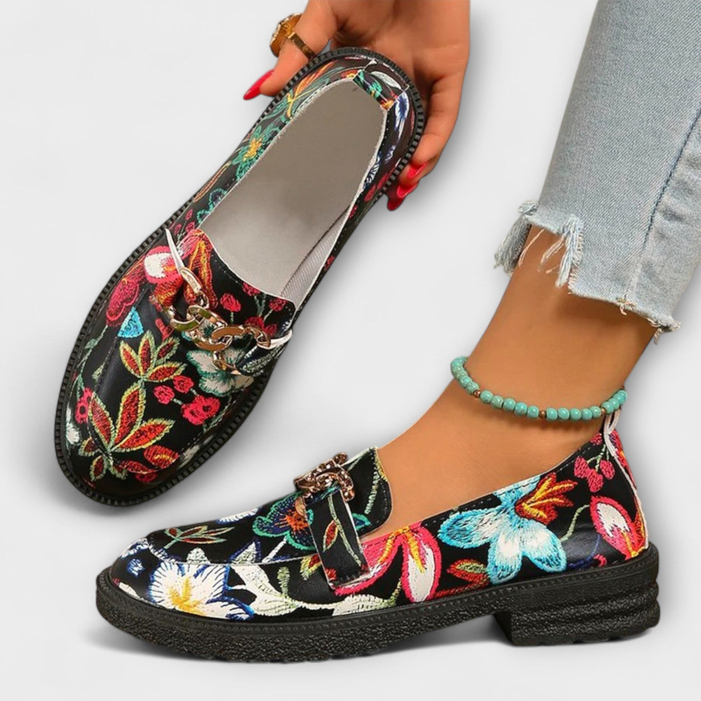 Orla™ | Floral Print Moccasins